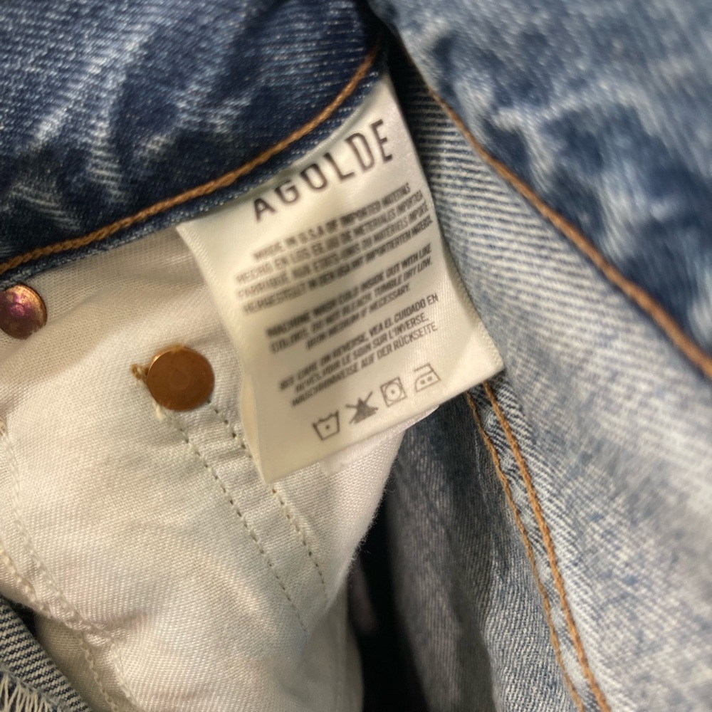Agolde Riley High Rise Straight Crop - Size 26 - Picture 6 of 11
